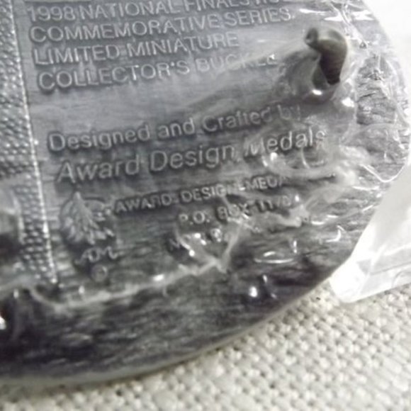 Hesston National Finals Rodeo 1998 Mini Buckle - Picture 6 of 7